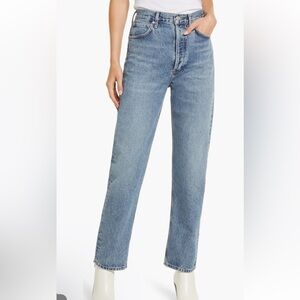 90s Pinch High Waist Straight Leg Organic
Cotton Jeans